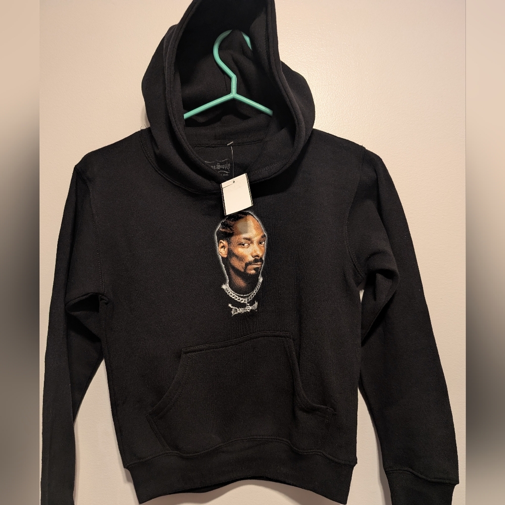 Black Graphic Hoodie Snoop Dogg Size SP 6 Brand New With Tag
